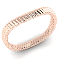 Karikagyűrű - bordázott 2