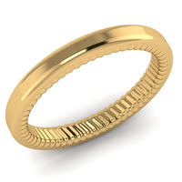 Karikagyűrű - belül bordázott