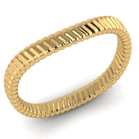 Karikagyűrű - bordázott 2