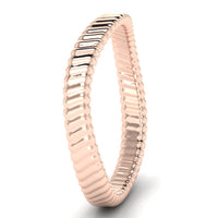 Karikagyűrű - bordázott 2