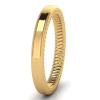 Karikagyűrű - belül bordázott