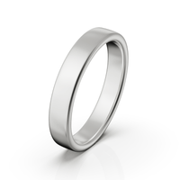 Férfi karikagyűrű - fehér arany