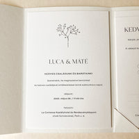 Natur minimal meghívó