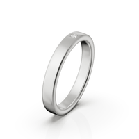 Alba eljegyzési gyűrű - fehér arany