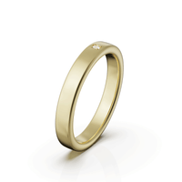 Alba eljegyzési gyűrű - sárga arany