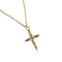 Fashion Irregular Cross 925 Sterling Silver Necklace