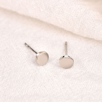 Casual Cute Mini Round 925 Sterling Silver Stud Earrings