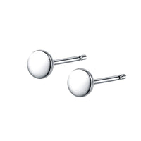 Casual Cute Mini Round 925 Sterling Silver Stud Earrings