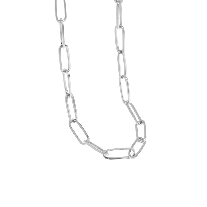 Modern Hollow Chain Simple 925 Sterling Silver Necklace