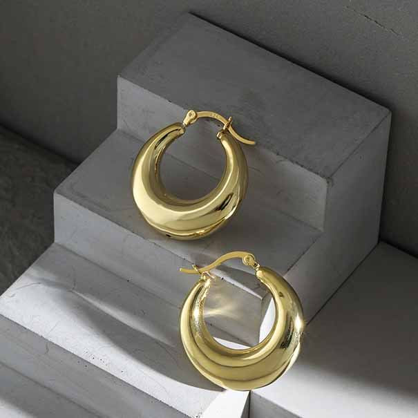 Simple Mini Circles Geometry 925 Sterling Silver Hoop Earrings