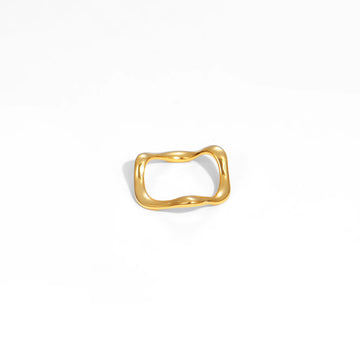 Irregular Wave 925 Sterling Silver Ring